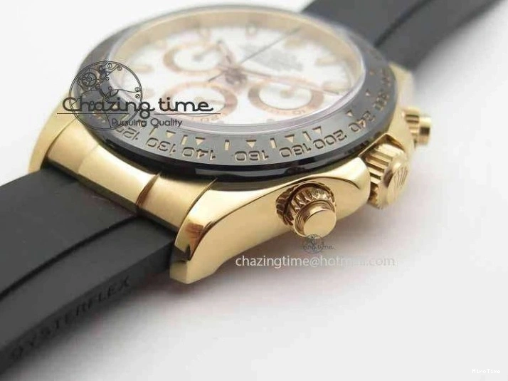 MiroTime 0407 Sustainable Daytona 116515 JF 1:1 Best Edition White Dial On Black Rubber Strap A 3654